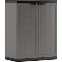 Kis Jolly Opbergkast laag - 68x85x39 cm - Grijs/Zwart