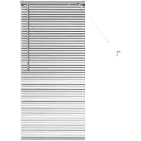 vidaXL Venetiaanse jaloezie zilver 130 x 55 cm 25 mm Aluminium