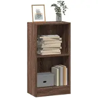 vidaXL Boekenkast 40x24x76 cm bewerkt hout bruin eikenkleurig