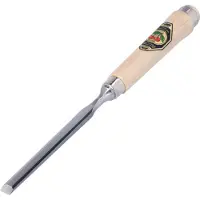KIRSCHEN Steekbeitel snedeb. 10mm + 2 stalen klemgereedsch. heft van wit beukenhout Ulm v