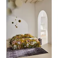 Essenza Dekbedovertrek Filou Olive Satijn-140 x 200 / 220 cm | 1-Persoons
