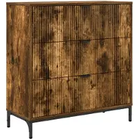 vidaXL Dressoir Rook Eiken 79,5 x 33 x 82 cm Bewerkt hout