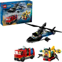 LEGO City Helikopter, Brandweerauto en onderzeeër remix 60462