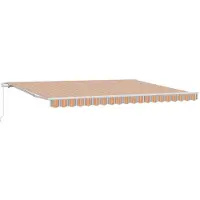 vidaXL Uitschuifbare luifel Meerkleurig 450 × 300 cm