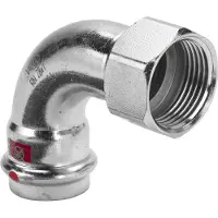 Viega Prestabo bocht 90 graden 1114.5 22 persx1/2" bi, verzinkt
