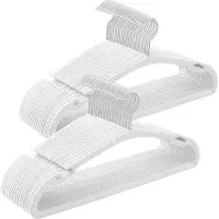 Songmics - Kledinghangers - Fluwelen - Set van 50 - Antislip - Brede Ontwerp - 360° Draaibare