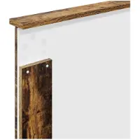 vidaXL Hoofdbord Gerookte Eik 100 cm Geconstrueerd hout