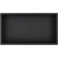 EAVY - Inbouwnis Badkamer Zwart - 60×30×10 cm - RVS