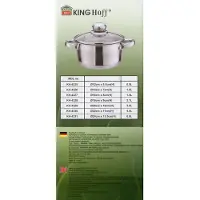 KINGHOFF 4327 - kookpan met deksel - Ø 16 cm
