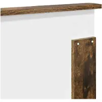 vidaXL Hoofdbord Gerookte Eik 100 cm Geconstrueerd hout