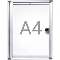 MAUL Extraslim binnenvitrine 1 x A4 aluminium