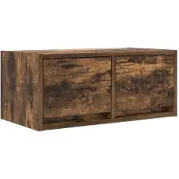 vidaXL TV-meubel 60x31x25,5 cm bewerkt hout gerookt eikenkleurig