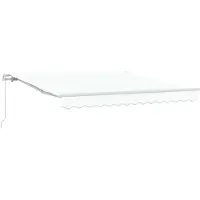 vidaXL Uitschuifbare luifel Wit 300 x 250 x 165 cm