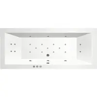Bestbad Luso diep bubbelbad 190x90 cm met RB1 whirlpool wit