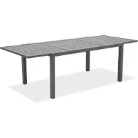 Garden Point Grote uitschuifbare tuintafel Horta 160/240 cm grijs