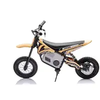 Leantoys Elektrische auto, batterijauto, motocrossfiets, model A9901, kleur: kaki