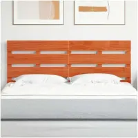 vidaXL Hoofdbord Wasbruin 160,5 x 3 x 80 cm Massief grenenhout