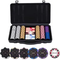 Engelhart Games Poker set, zwart, 300 chips, aluminium koffer