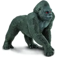 Safari Ltd. Lowland Gorilla beeldje - levensecht primaatfiguur van 10,5 cm - educatief speelgoed voor jongens, meisjes en kinderen vanaf 3 jaar