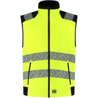 Tricorp 406110 Bodywarmer High Vis Redefined - FluoryellowInk - L