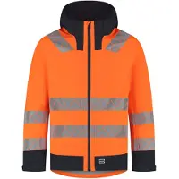 Tricorp 406108 Regenjas Techshell High Vis Redefined - FluororangeInk - XL