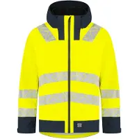 Tricorp 406108 Regenjas Techshell High Vis Redefined Fluor Geel/Blauw maat 3XL uniseks