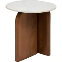 Atmosphera Nanda Bijzettafel - Ø51xH57cm - Bruin