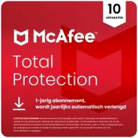 McAfee Total Protection | 10 Installaties | Jaarabonnement | Voor PC, mobiel &amp; tablet