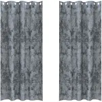 vidaXL Velvet Gordijnen 2 st Zilvergrijs 260 x 140 cm Fluweel