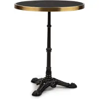 Blumfeldt Patras Lux bistrotafel met driepoot marmeren tafel Ø: 57,5 cm hoogte: 72 cm