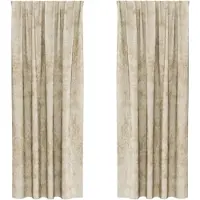 vidaXL Velvet Gordijnen 2 st Crème 225 x 140 cm Fluweel