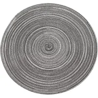 Krumble Placemat rond - Diameter 36 cm - Zilver/grijs