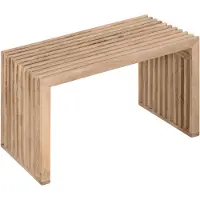 Lewis & Loft Halbankje Lexi - 73x35x43cm - FSC gecertificeerd mangohout - Klein - Naturel