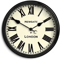 Newgate Battersby - Wandklok - Zwart