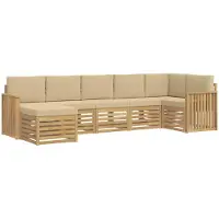 Syfax Buiten bankenset 7 pcs Wit en Beige