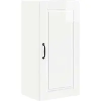 vidaXL Wandkast PORTO Hoogglans wit 40 x 31 x 80 cm Bewerkt hout