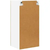 vidaXL Wandglas Kasten LUCCA 2 pcs Gerookt eiken 40 x 31 x 80 cm