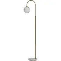 By Rydens Vloerlamp Bellagio, messing / goud, Woon-/ Eetkamer, metaal, vloerlamp