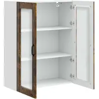 vidaXL Vaatwasserpaneel Kalmar Rook Eiken 80 x 31 x 100 cm