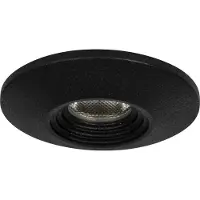 The Light Group Downlight MiniOne Fixed, dimbaar, zwart, Woon-/ Eetkamer, Aluminium, Modern, downlight