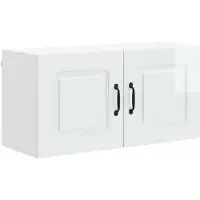 vidaXL Vaatwasserpaneel Kalmar Hoogglans wit 80 x 31 x 40 cm