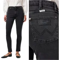 Wrangler Sienna Sultry Blackout Jeans Maat: W31L34 | Skinny Jeans Outlet | Dames | Zwart