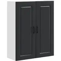 vidaXL Vaatwasserpaneel Kalmar Zwart 80 x 31 x 100 cm Bewerkt hout