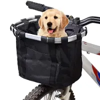 Dnntunk Hondenfietsmand - Fietsmand Hond Voorop - voor Kleine Hondjes tot 5 kg