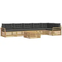 Syfax Buiten bankenset 7 pcs Wit en antracietkleurig 79 x 79 x 37 cm