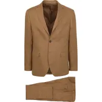 Suitable Linnen Suit Camel | Bruin | Maat 50