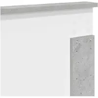 vidaXL Hoofdbord Beton Grijs 100 cm Geconstrueerd hout