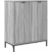 vidaXL Dressoir Grijs Sonoma 69,5 x 33 x 82 cm Bewerkt hout