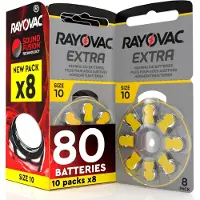 Rayovac Extra Advanced 10 Hoorbatterijen PR70 Geel – 80 Stuks