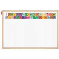 Memobe Educatieve Alfabet Whiteboard 60x40cm met Houten Frame